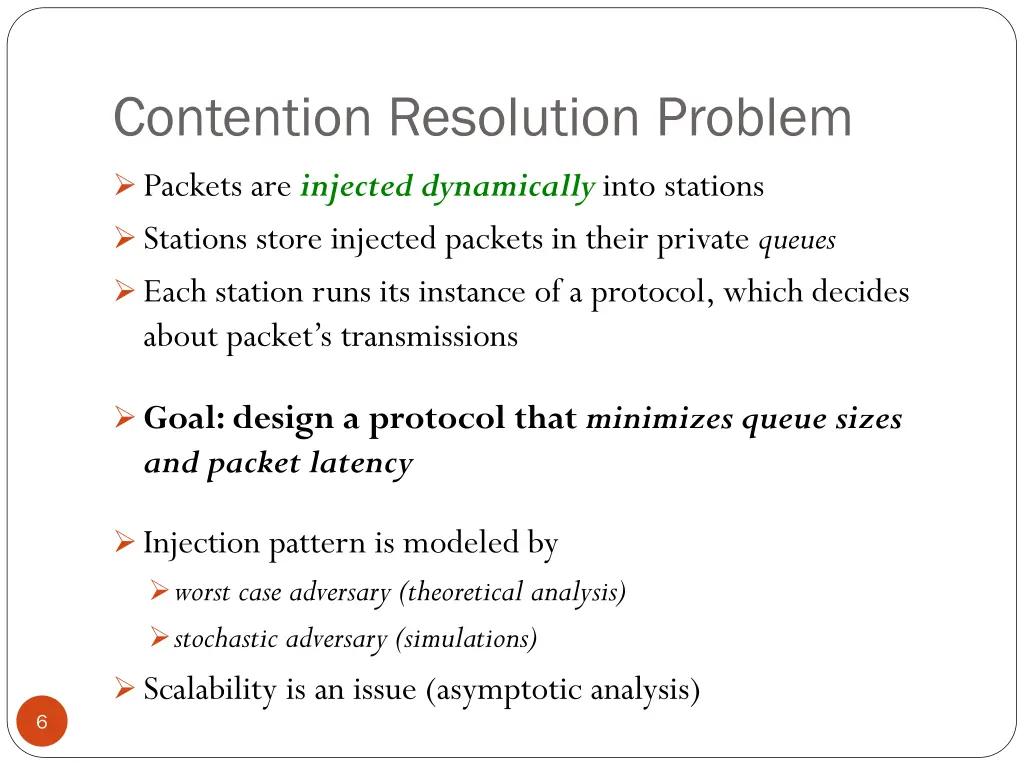 contention resolution problem