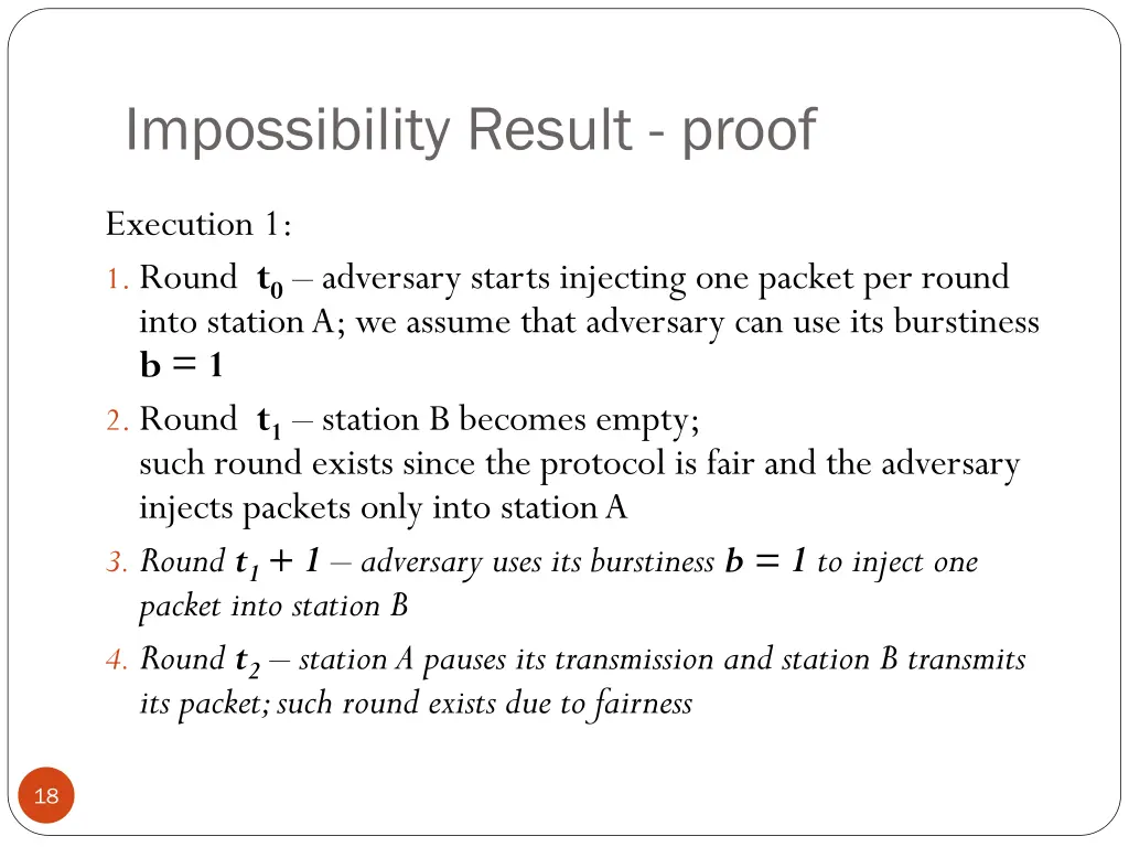 impossibility result proof