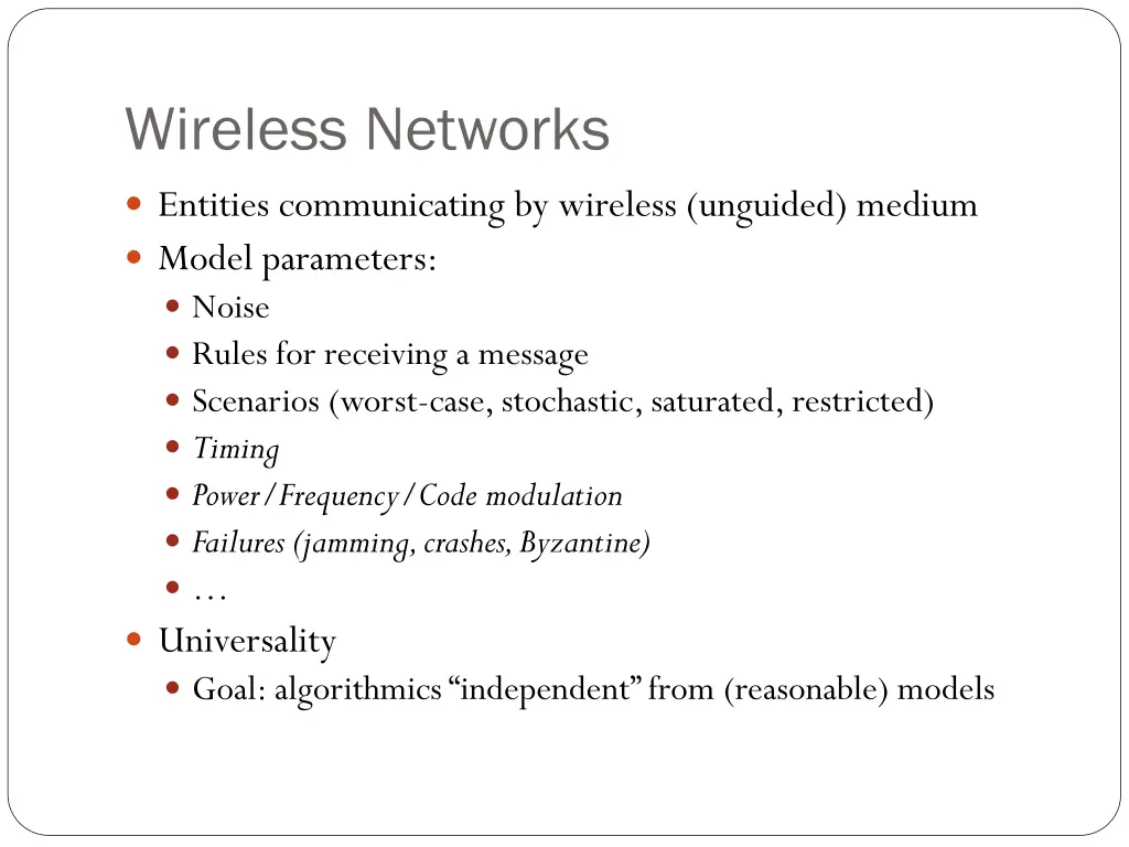 wireless networks