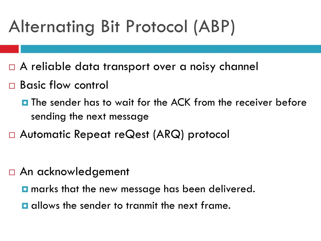 alternating bit protocol abp 2