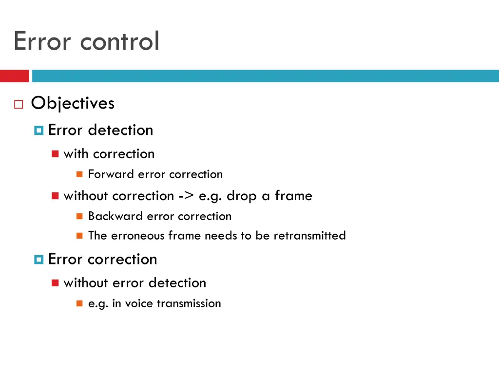 error control 1