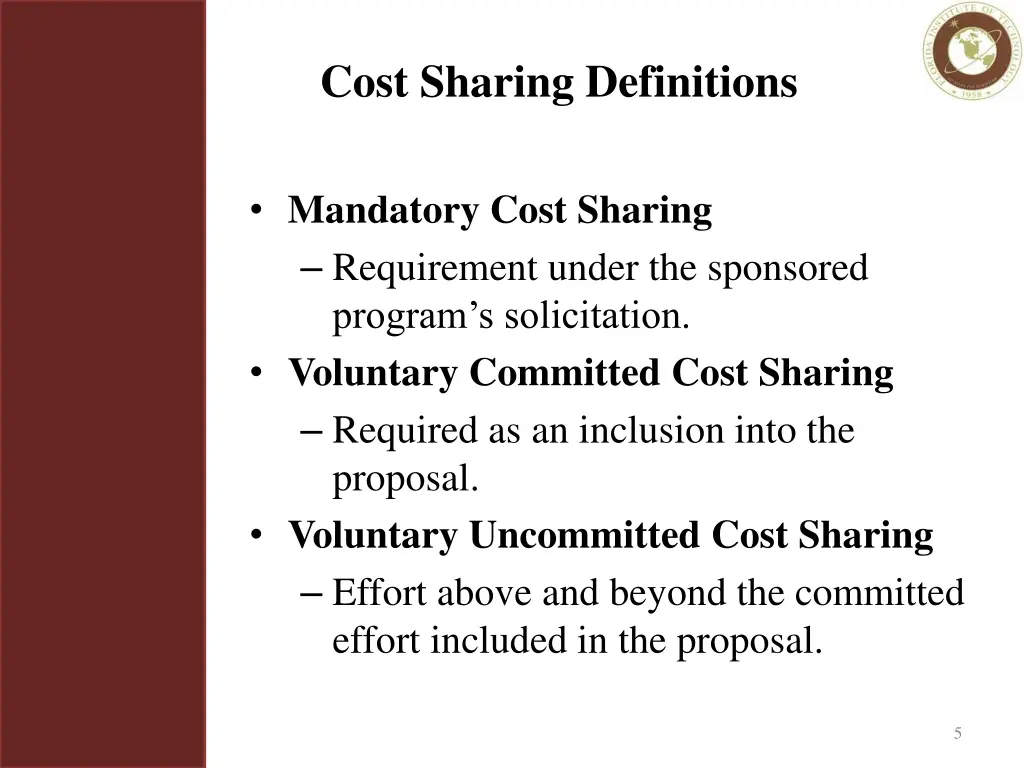 cost sharing definitions