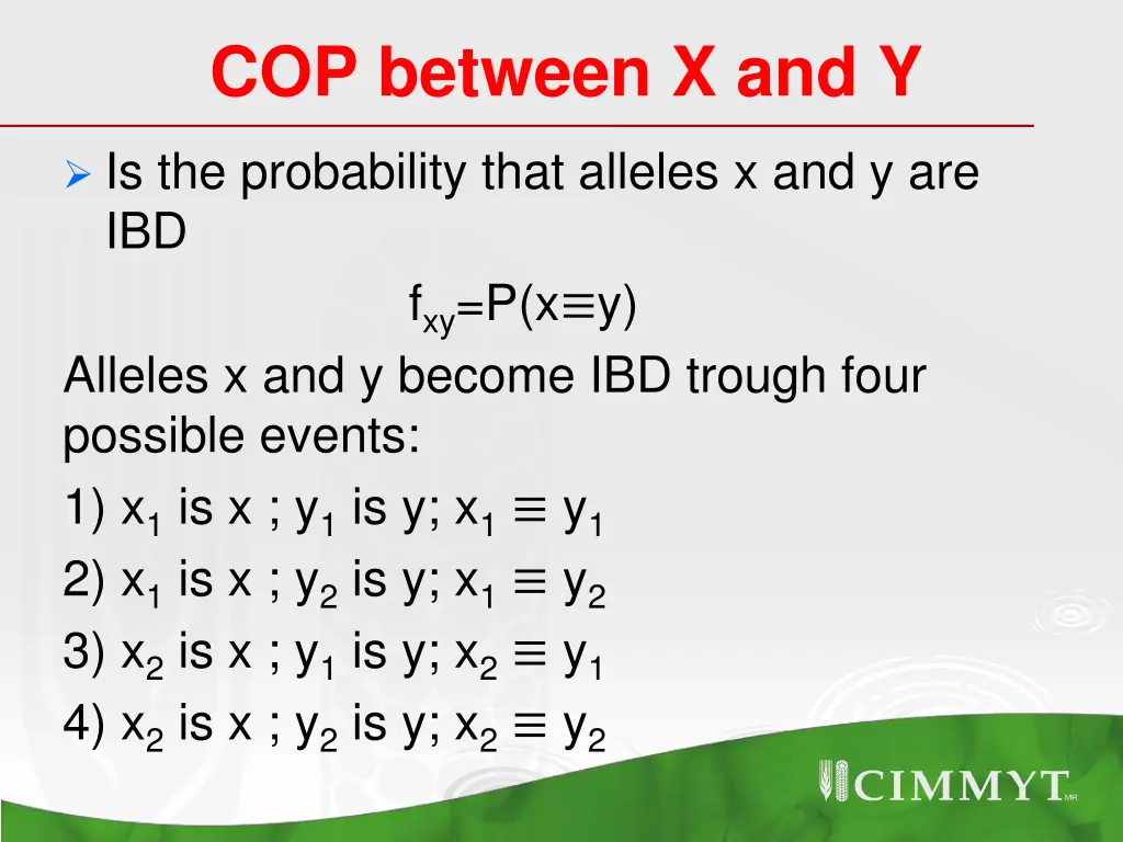 cop between x and y
