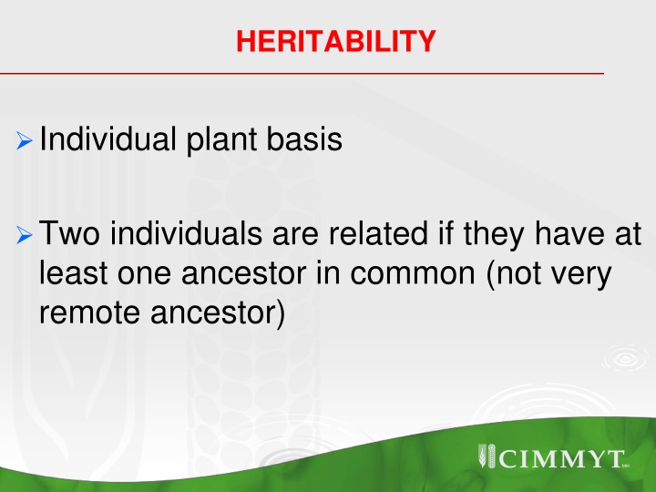 heritability