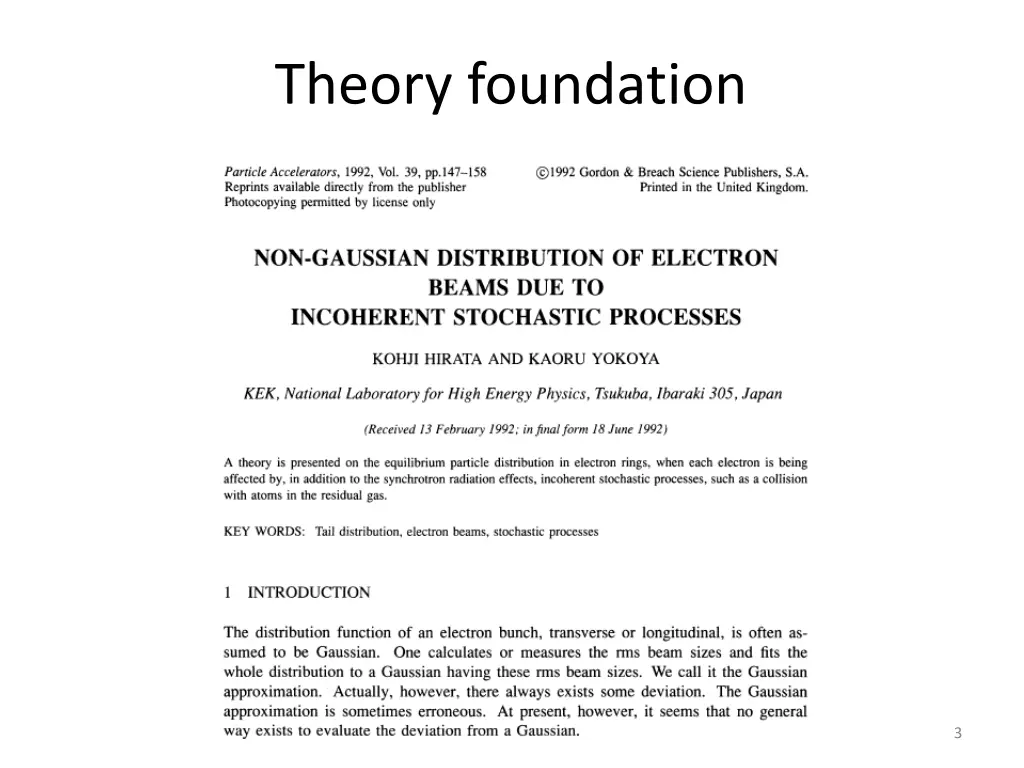 theory foundation