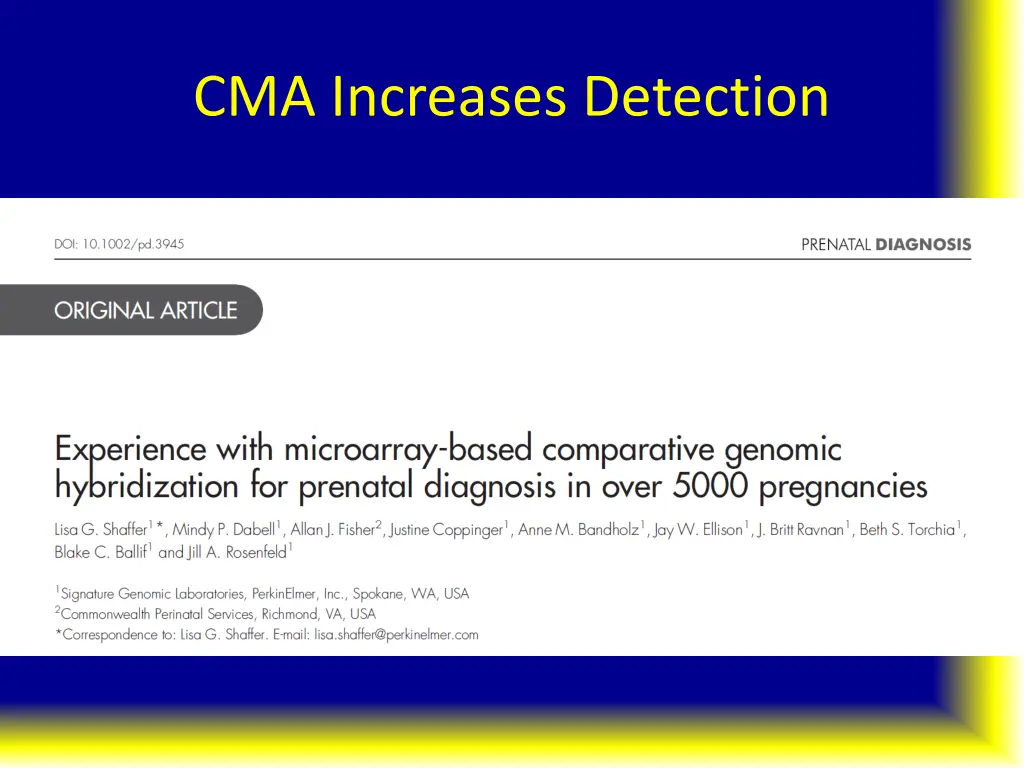 cma increases detection