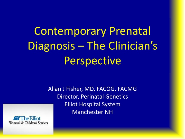 contemporary prenatal diagnosis the clinician