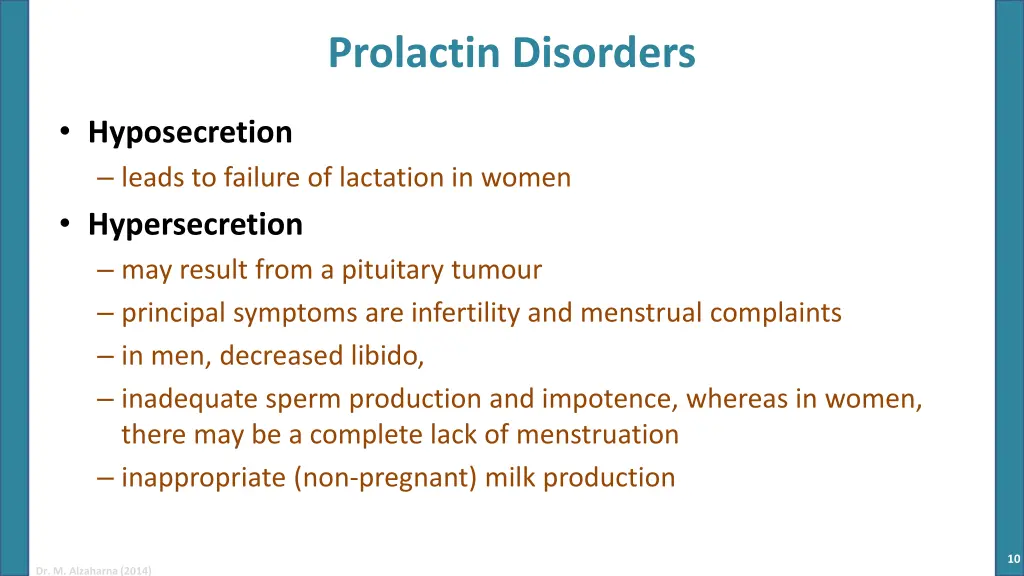 prolactin disorders