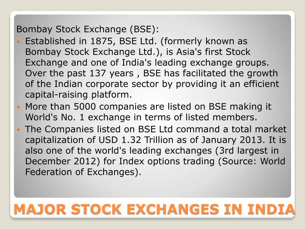 bombay stock exchange bse established in 1875