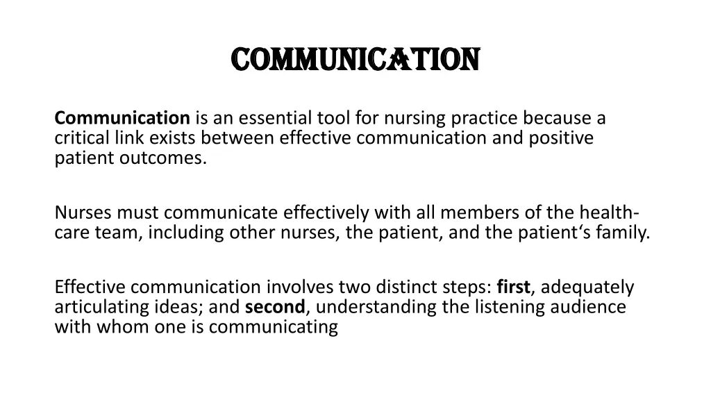 communication communication