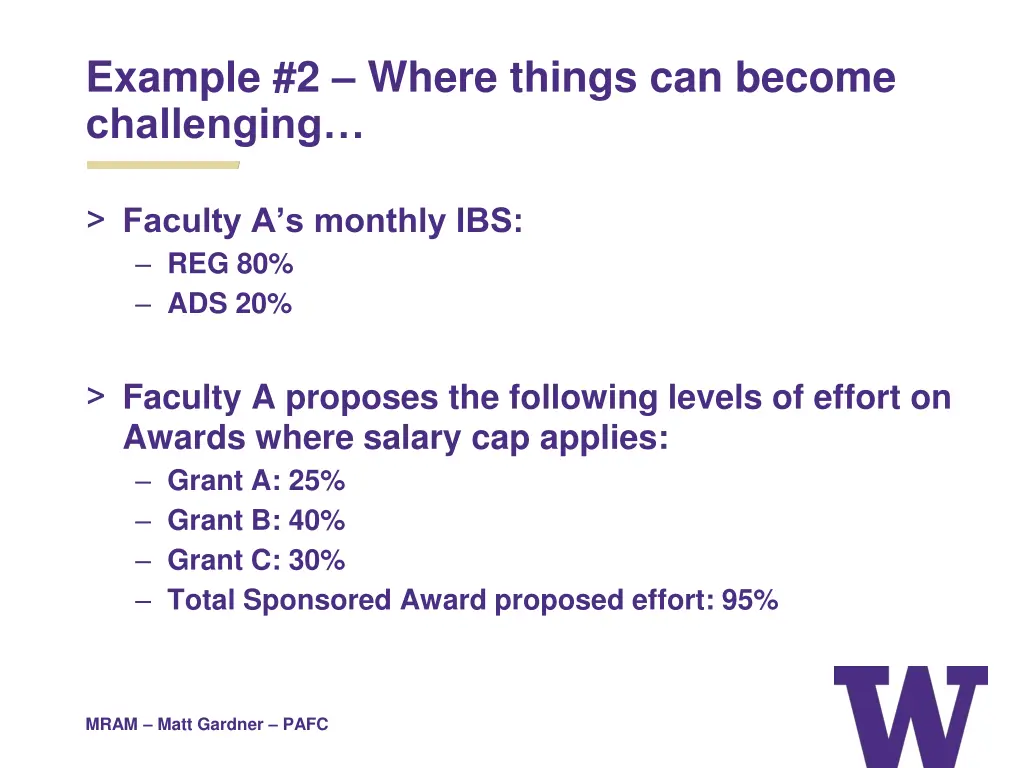 example 2 where things can become challenging