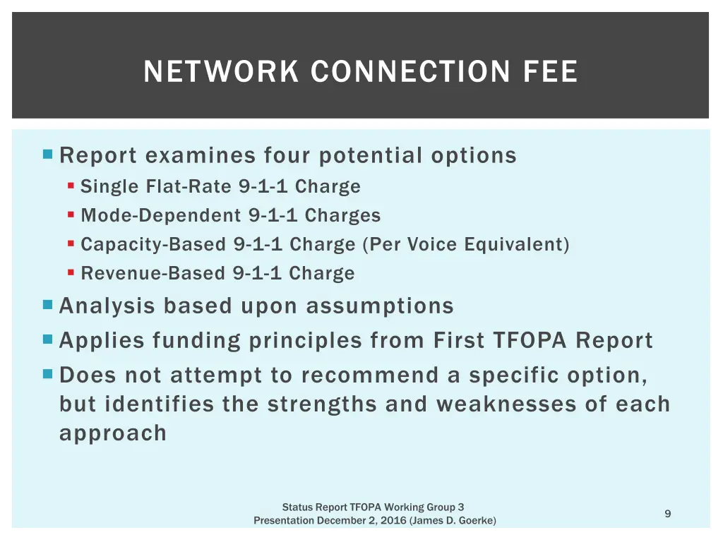 network connection fee 1