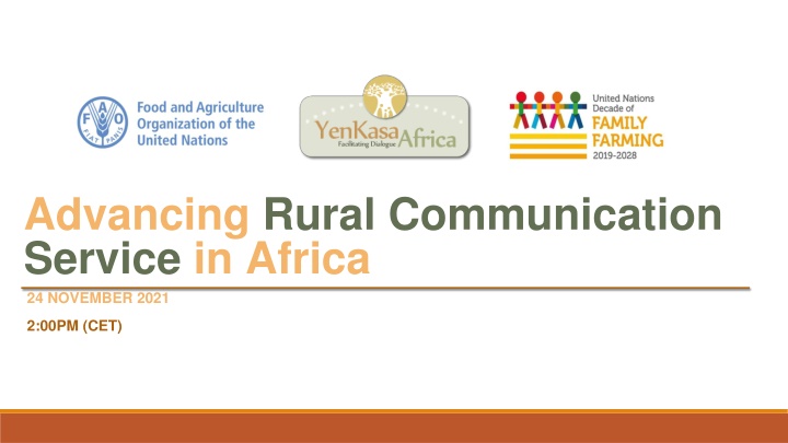 advancing rural communication service in africa