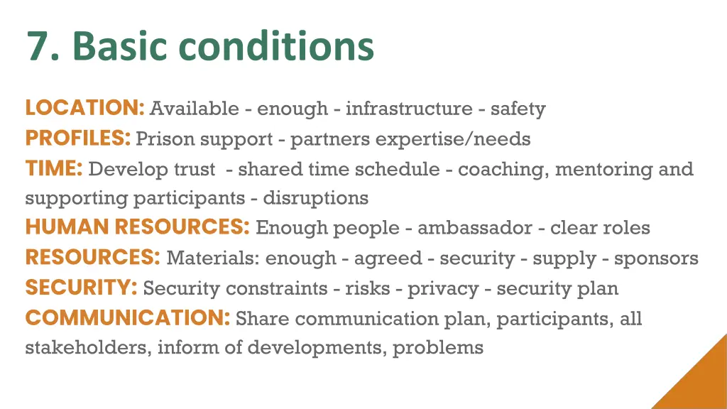 7 basic conditions 1