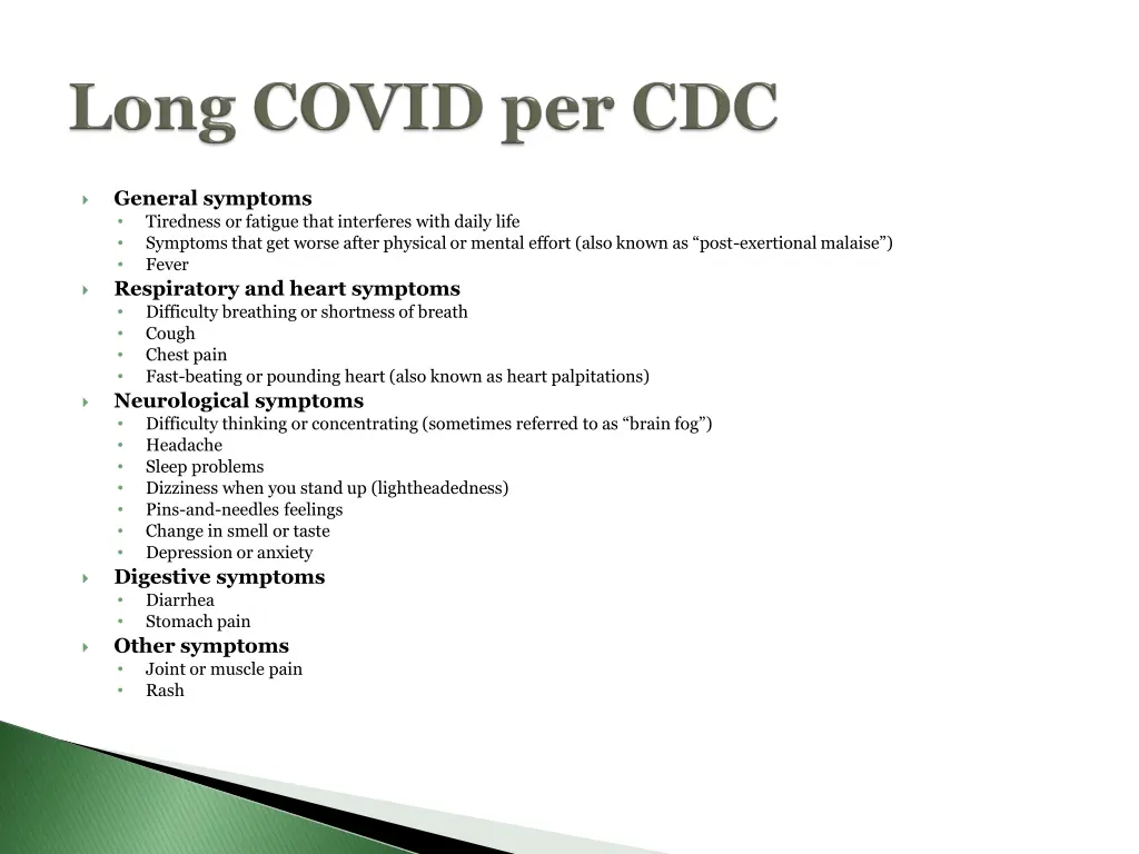 general symptoms tiredness or fatigue that