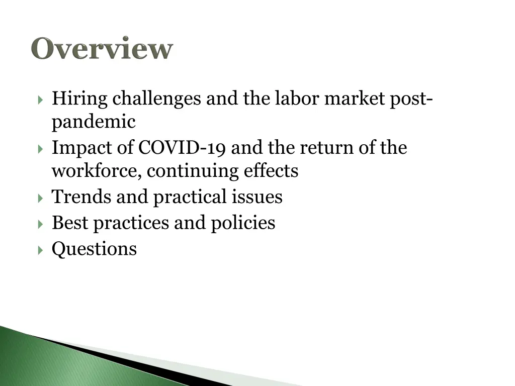 hiring challenges and the labor market post