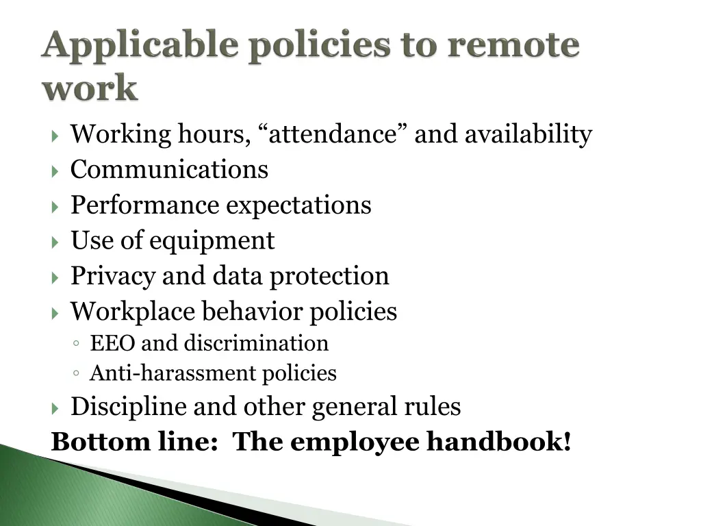 working hours attendance and availability