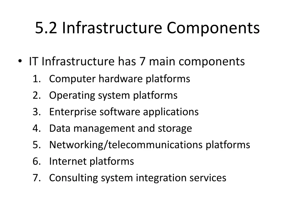 5 2 infrastructure components