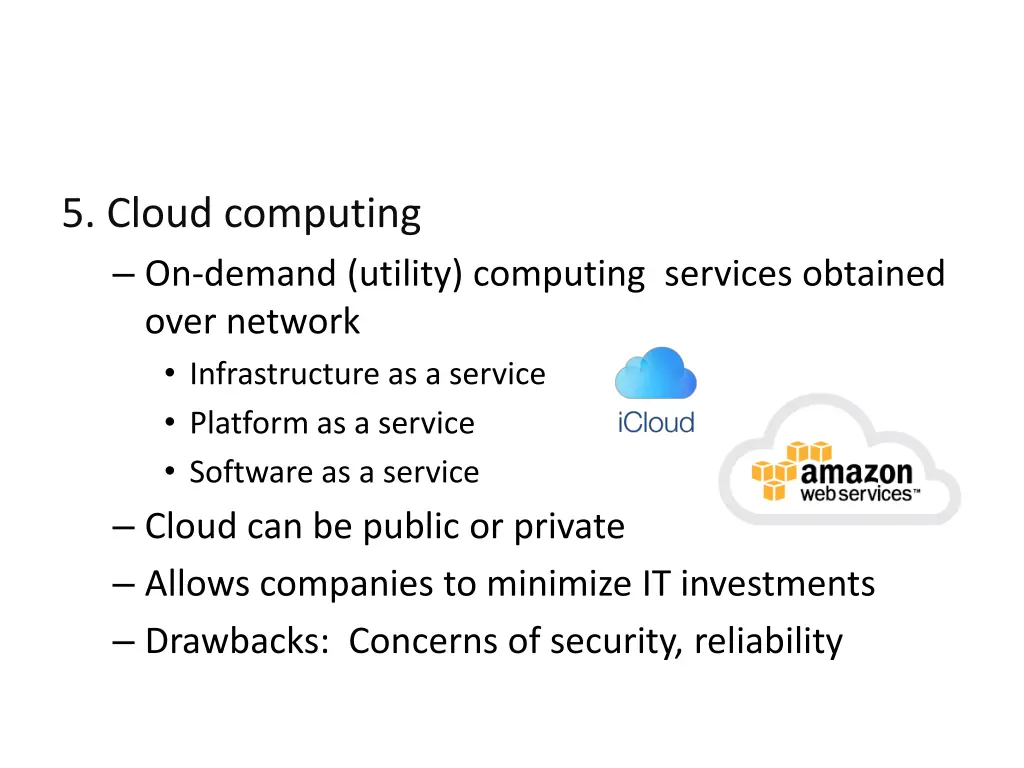5 cloud computing on demand utility computing