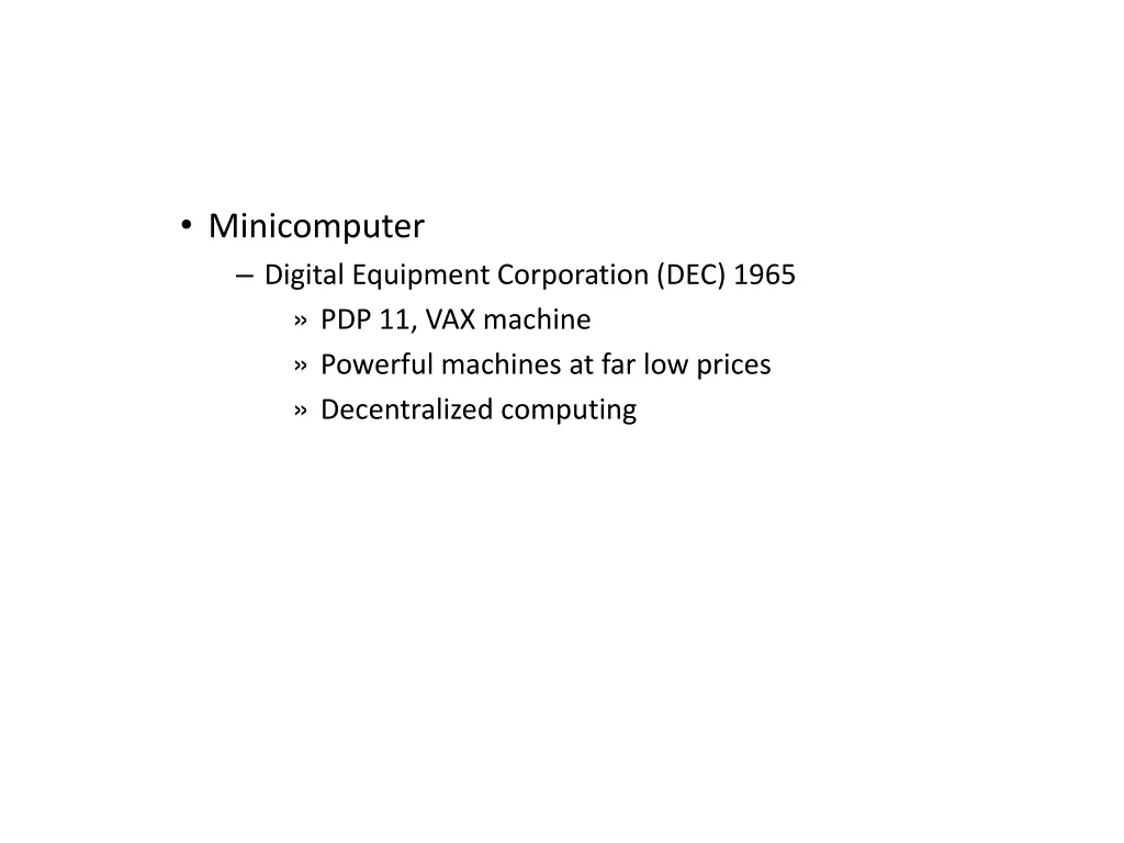 minicomputer digital equipment corporation