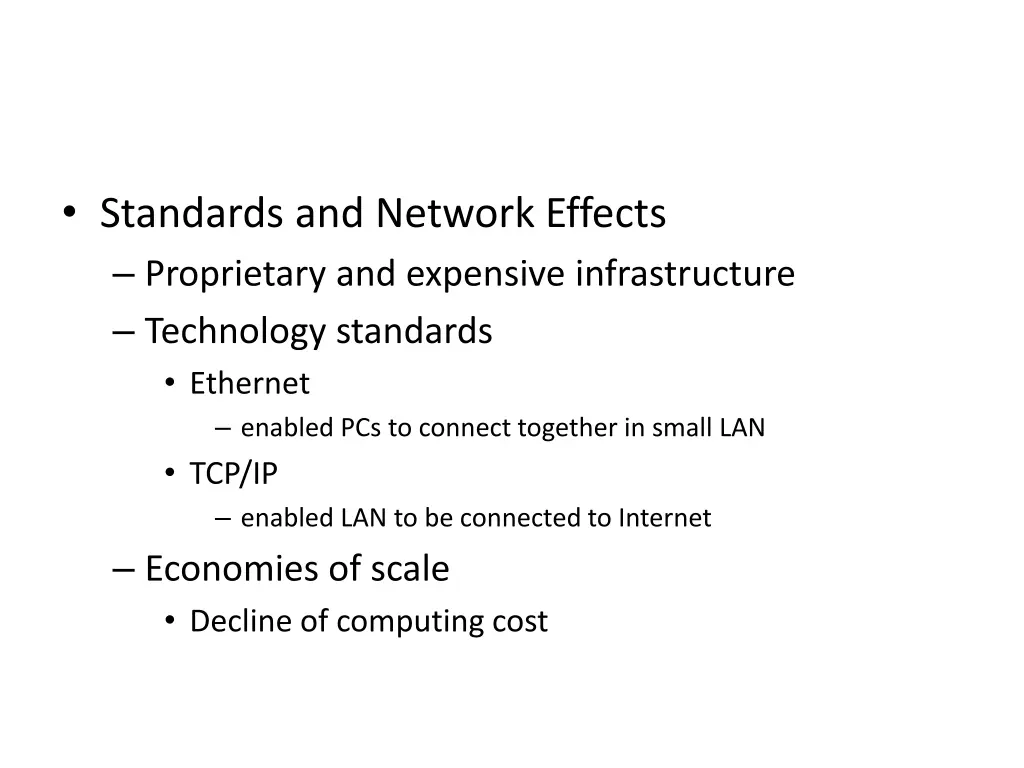 standards and network effects proprietary
