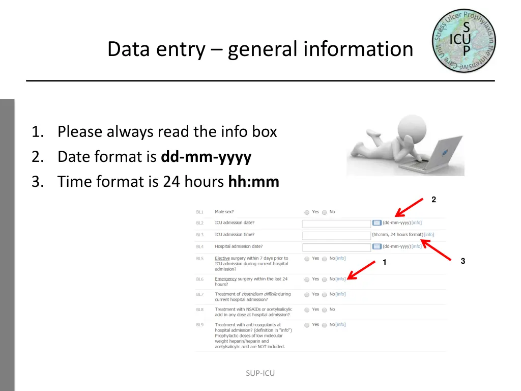 data entry general information