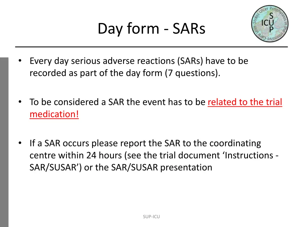 day form sars