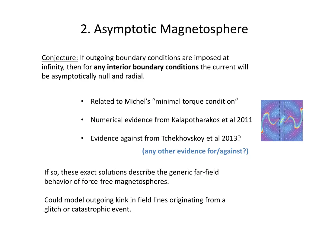 2 asymptotic magnetosphere