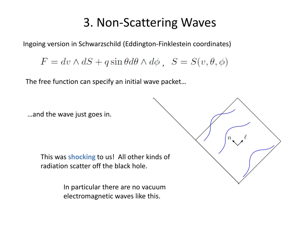3 non scattering waves