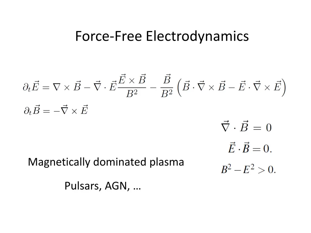 force free electrodynamics