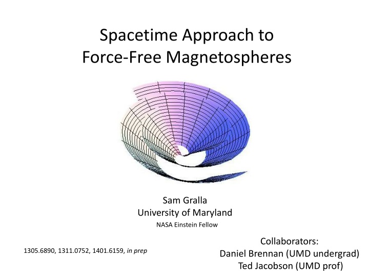 spacetime approach to force free magnetospheres
