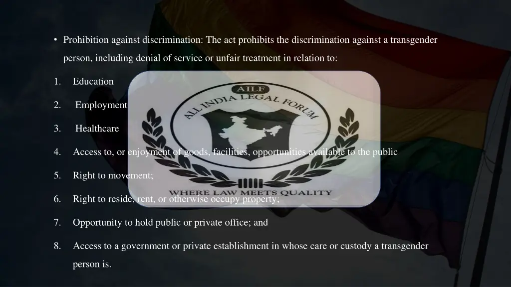 prohibition against discrimination
