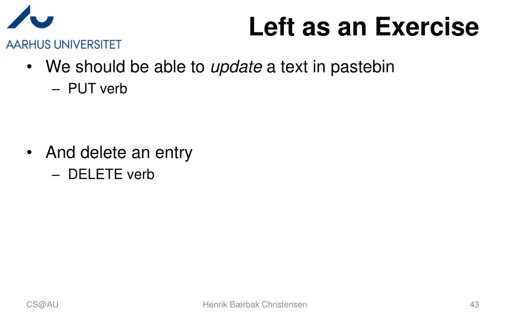 left as an exercise