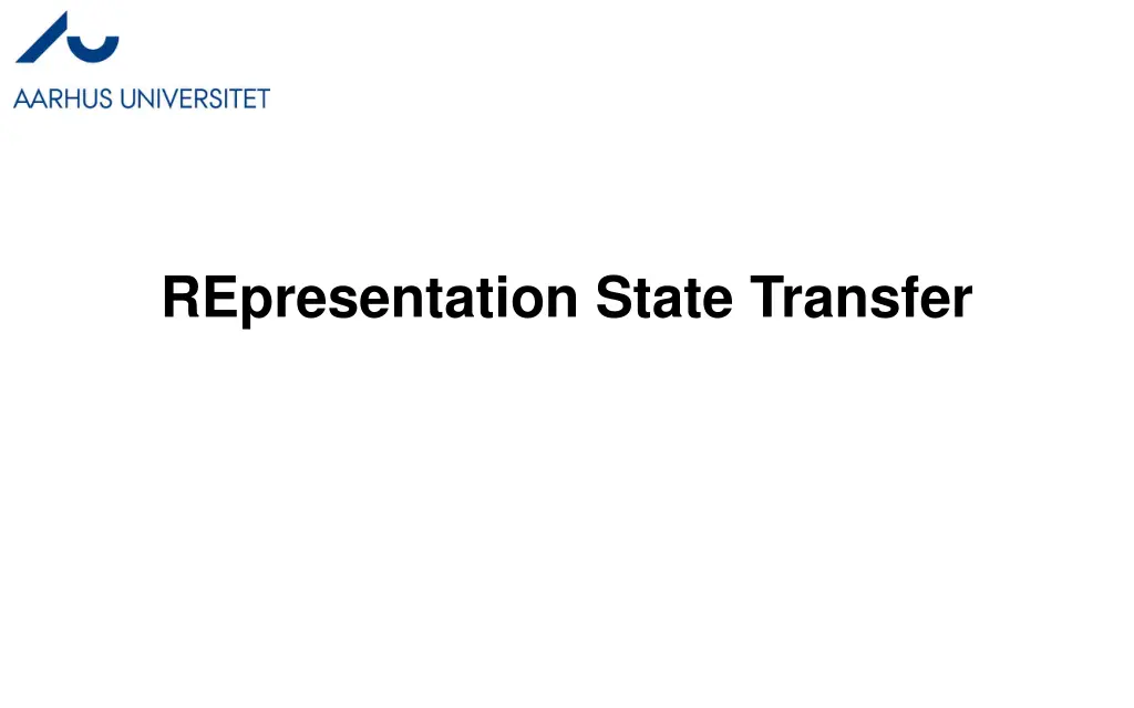 representation state transfer