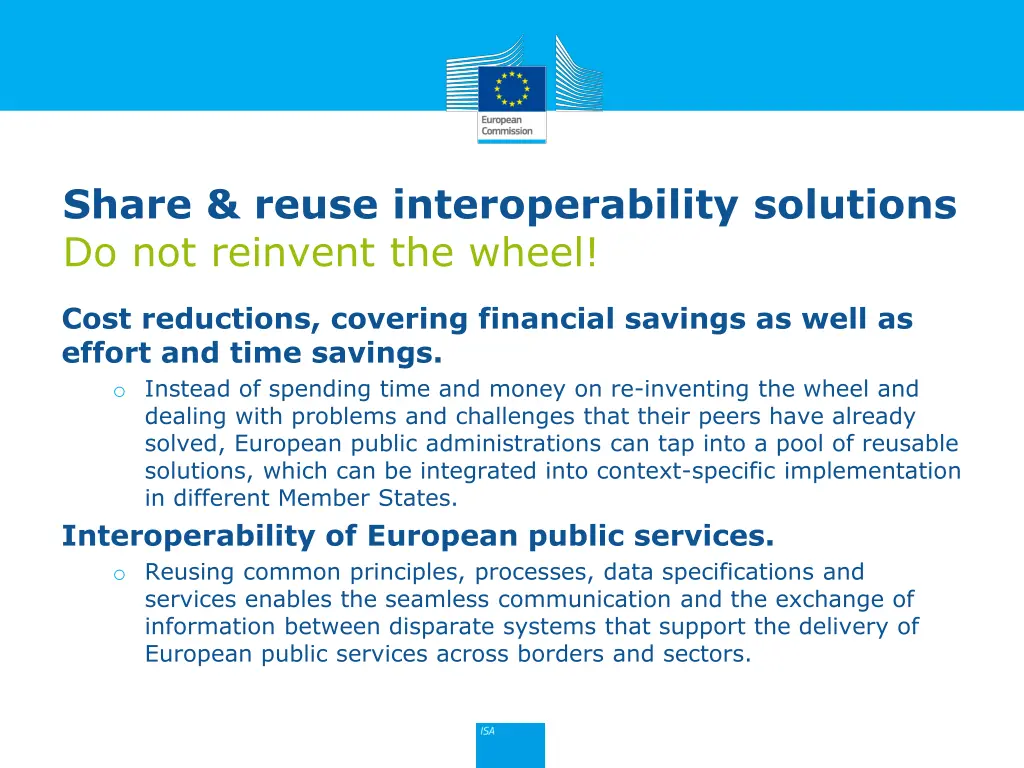 share reuse interoperability solutions