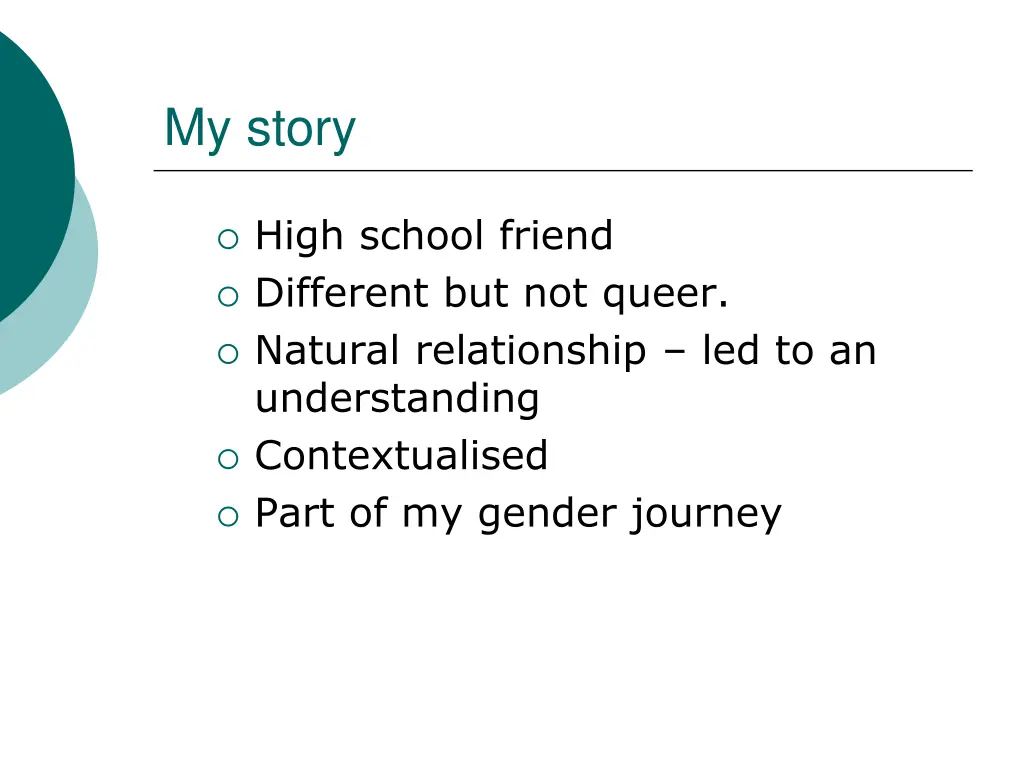 my story