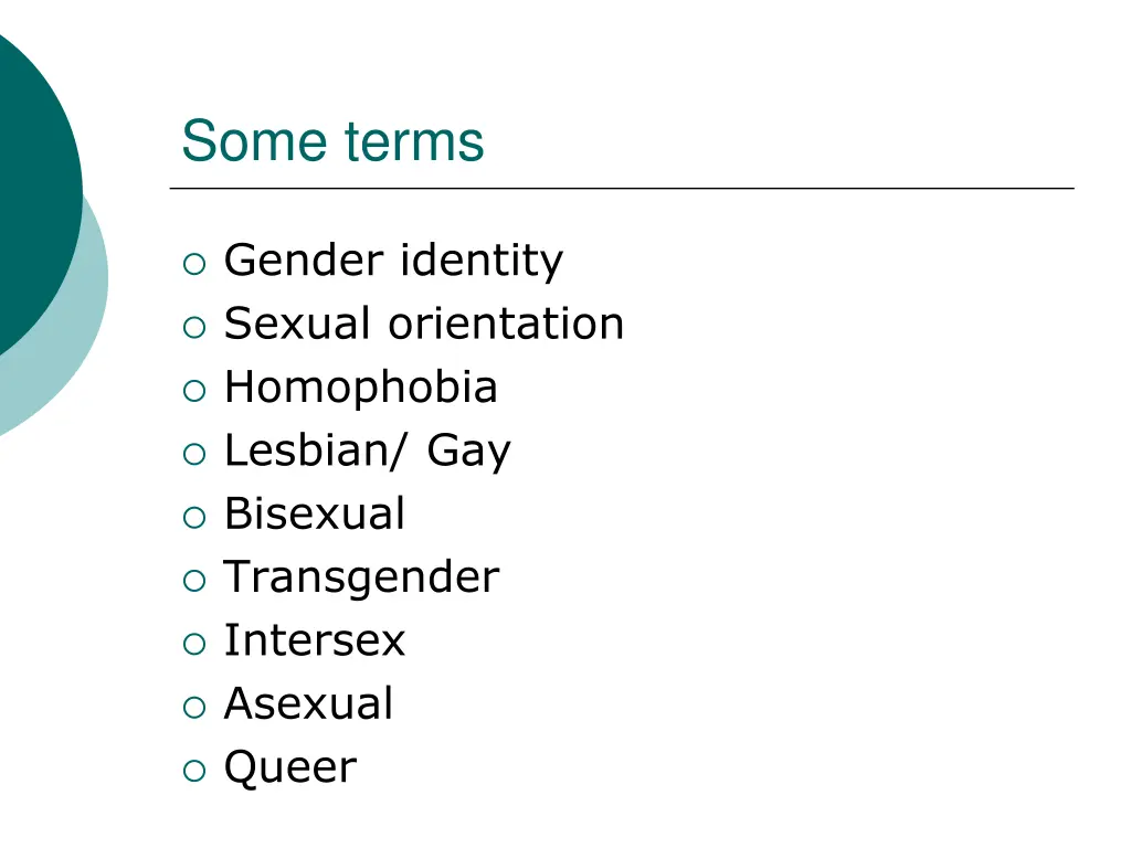 some terms