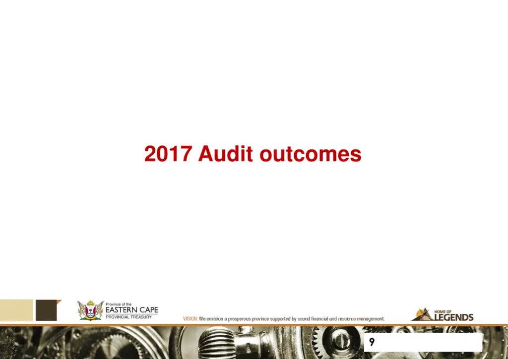 2017 audit outcomes