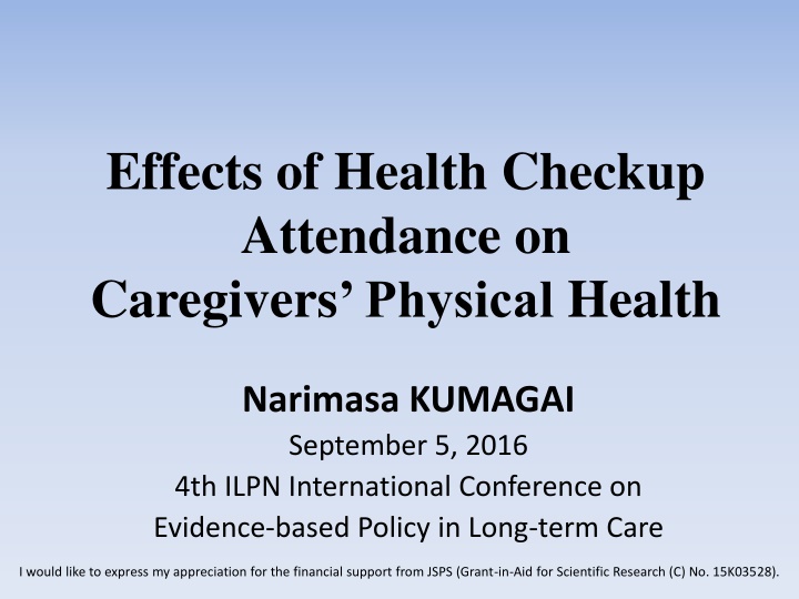 effects of health checkup attendance