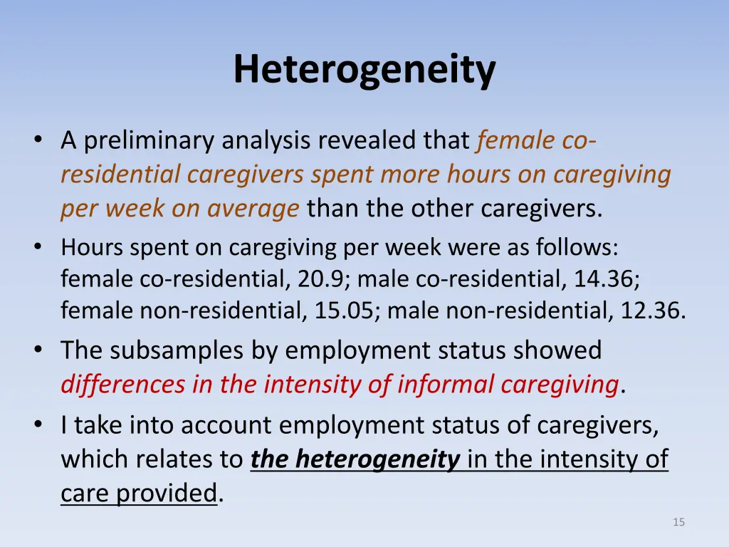 heterogeneity