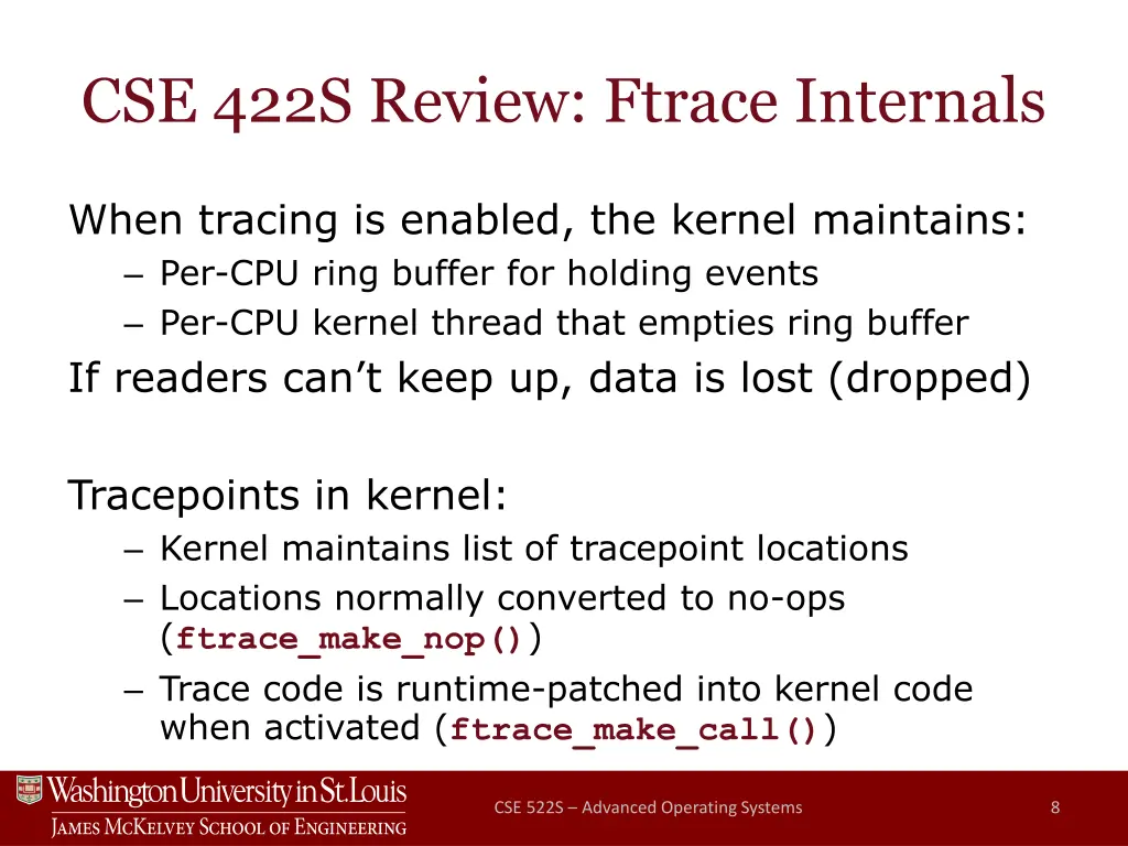 cse 422s review ftrace internals