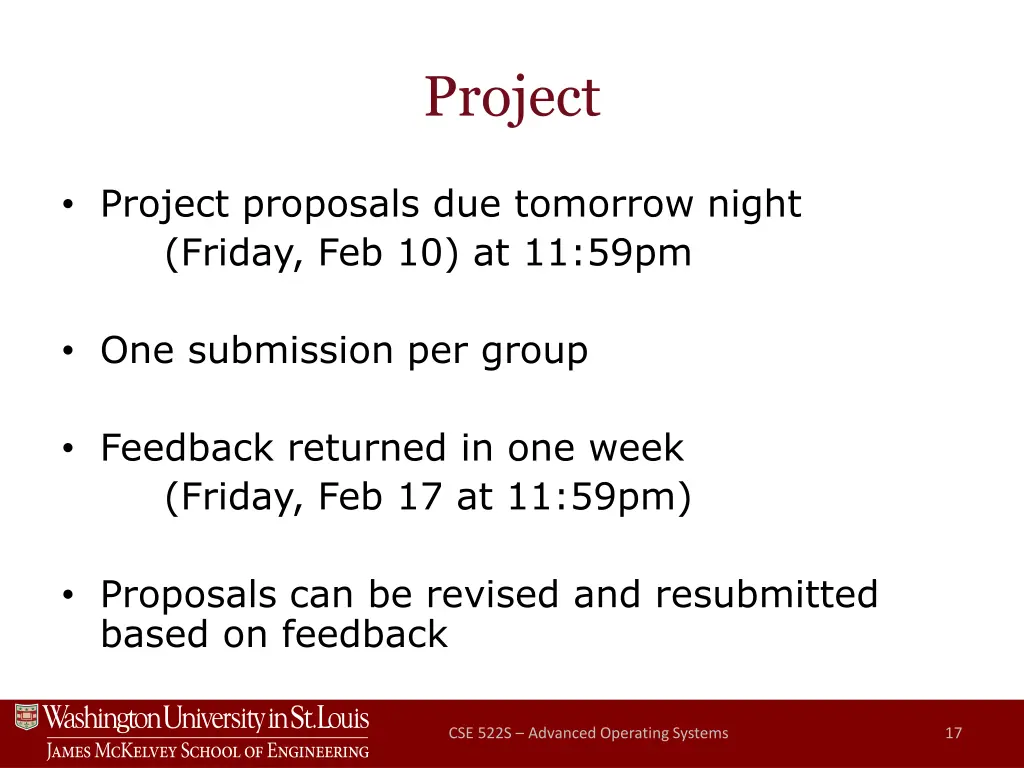 project