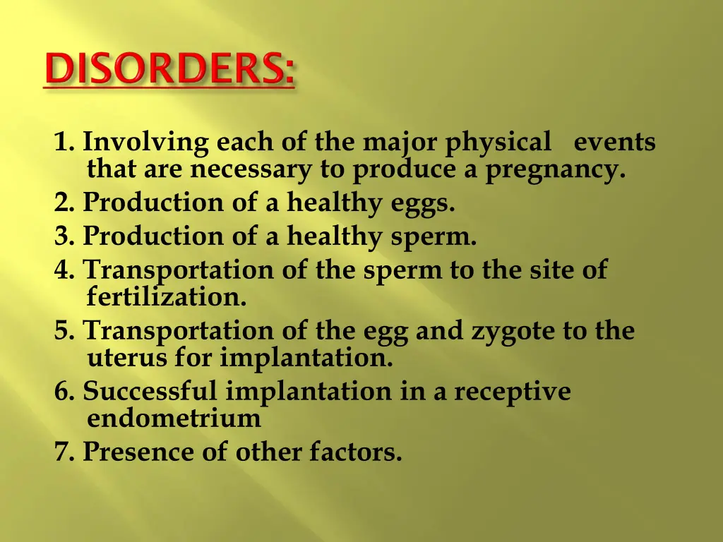 1 involving each of the major physical events