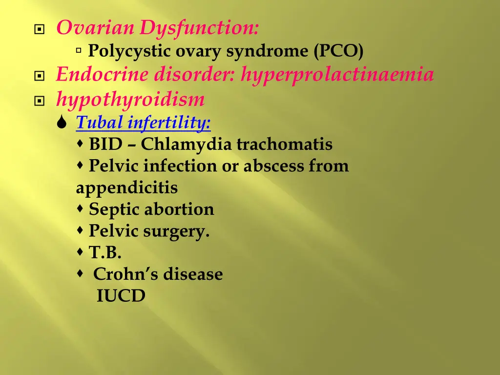 ovarian dysfunction polycystic ovary syndrome