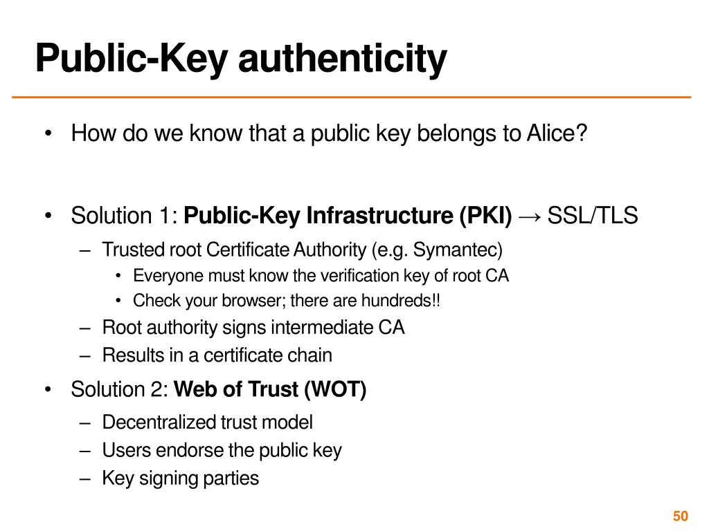 public key authenticity