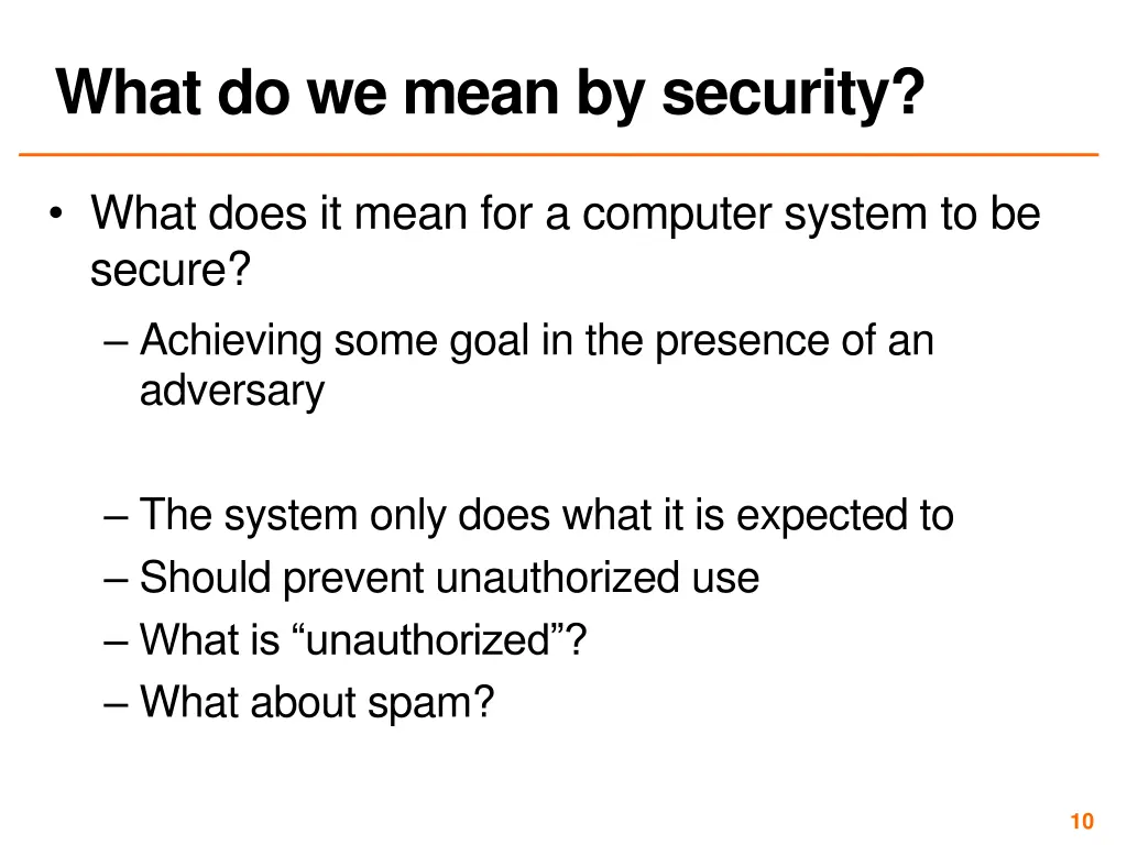 what do we mean by security 2