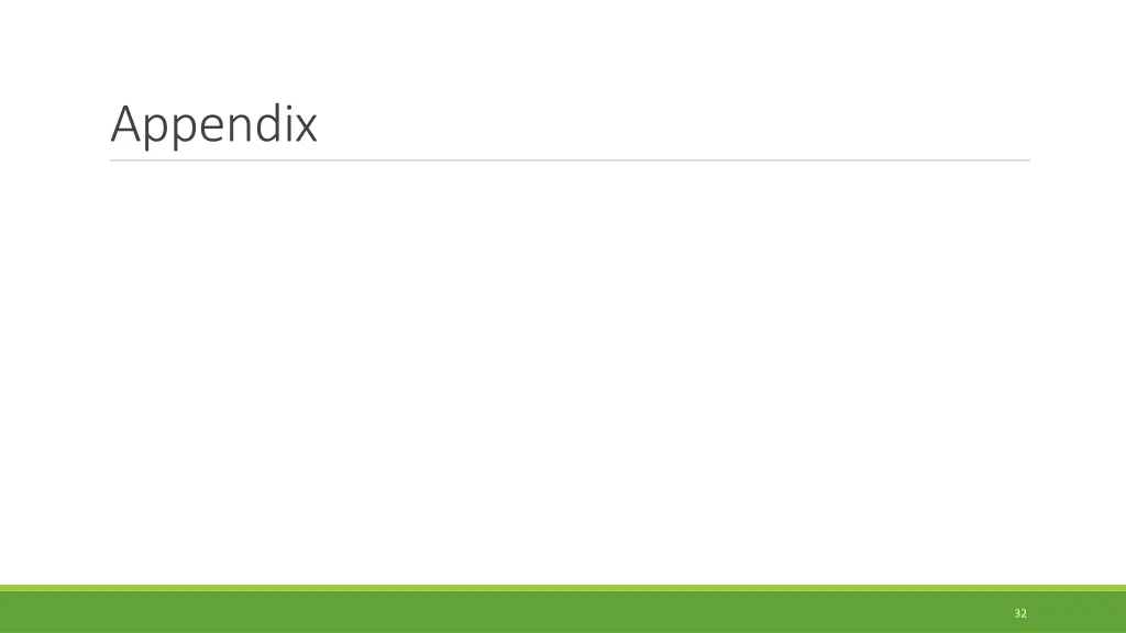 appendix