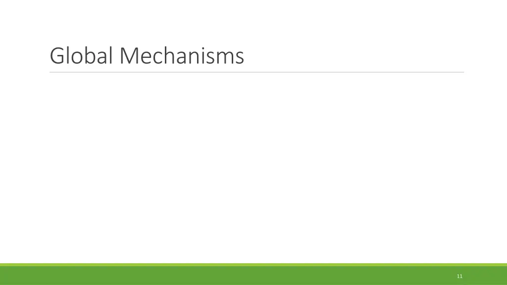 global mechanisms