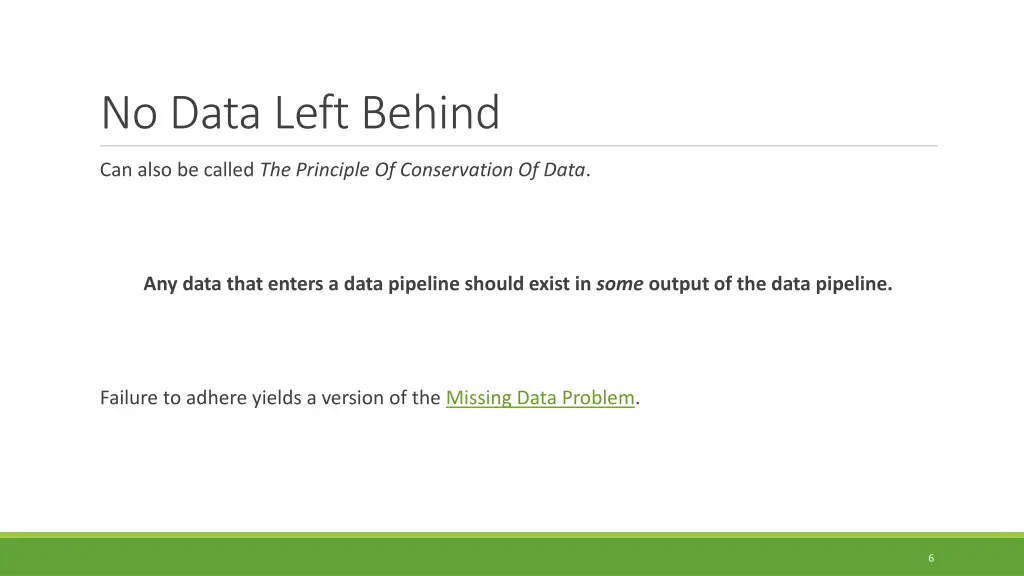 no data left behind