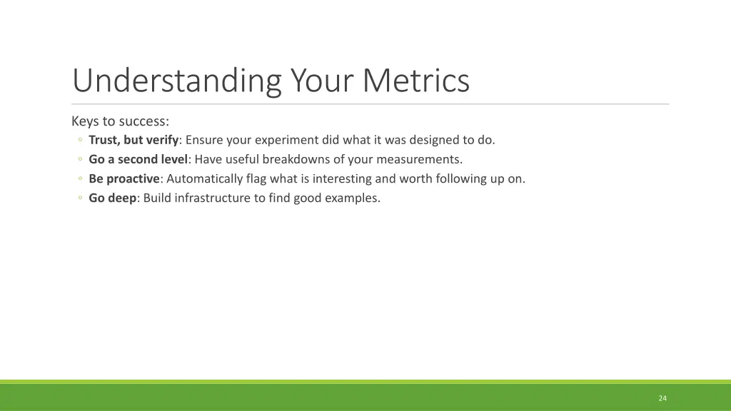 understanding your metrics 1